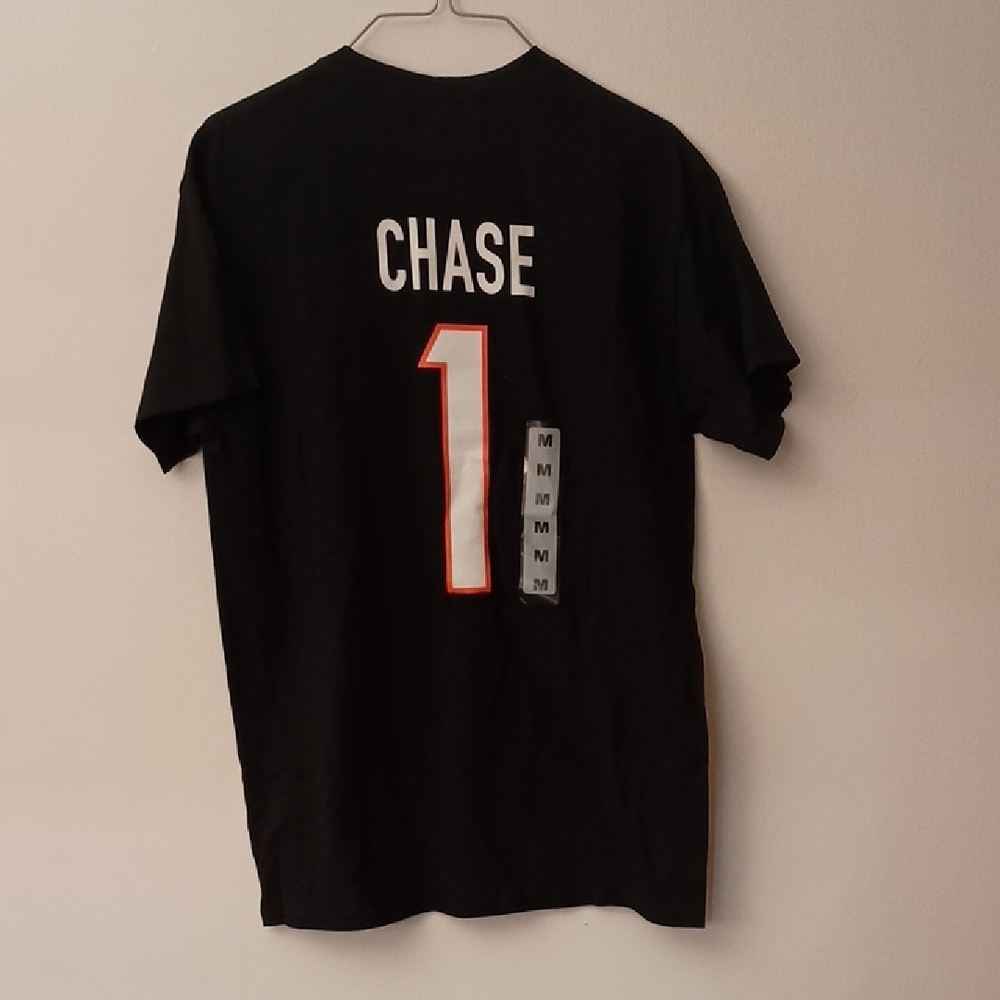 NFL Bengals Black and Orange Number 1 Tee - Picture 5 of 5